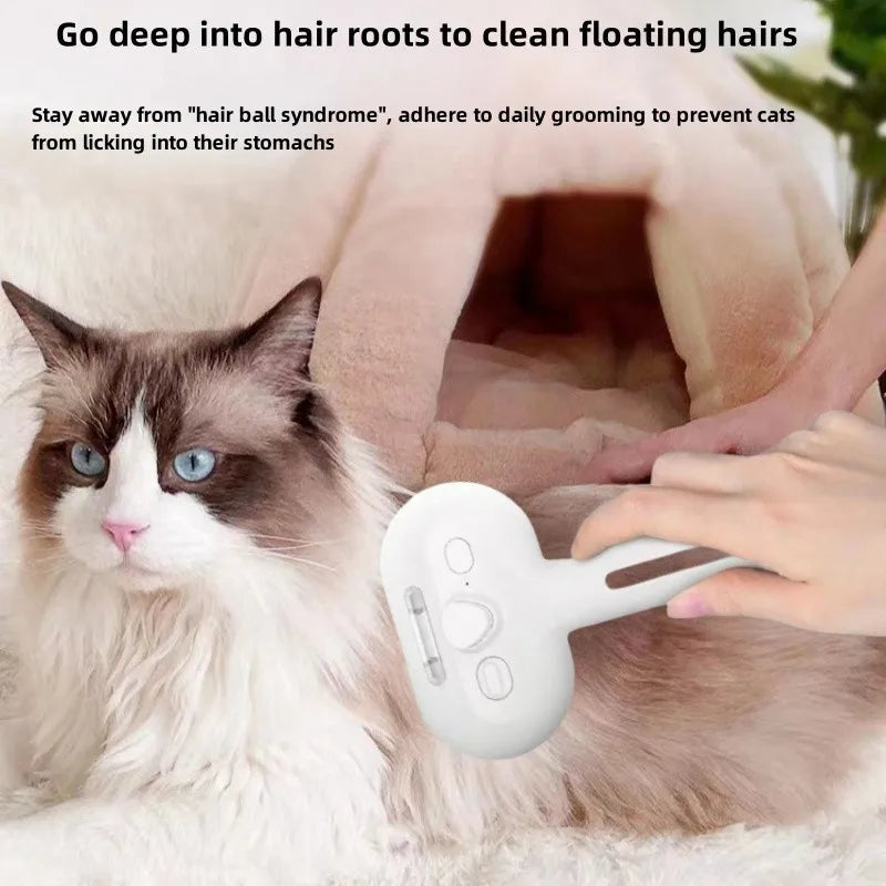 Cepillo Vaporizador para Mascotas con Nebulizador Integrado