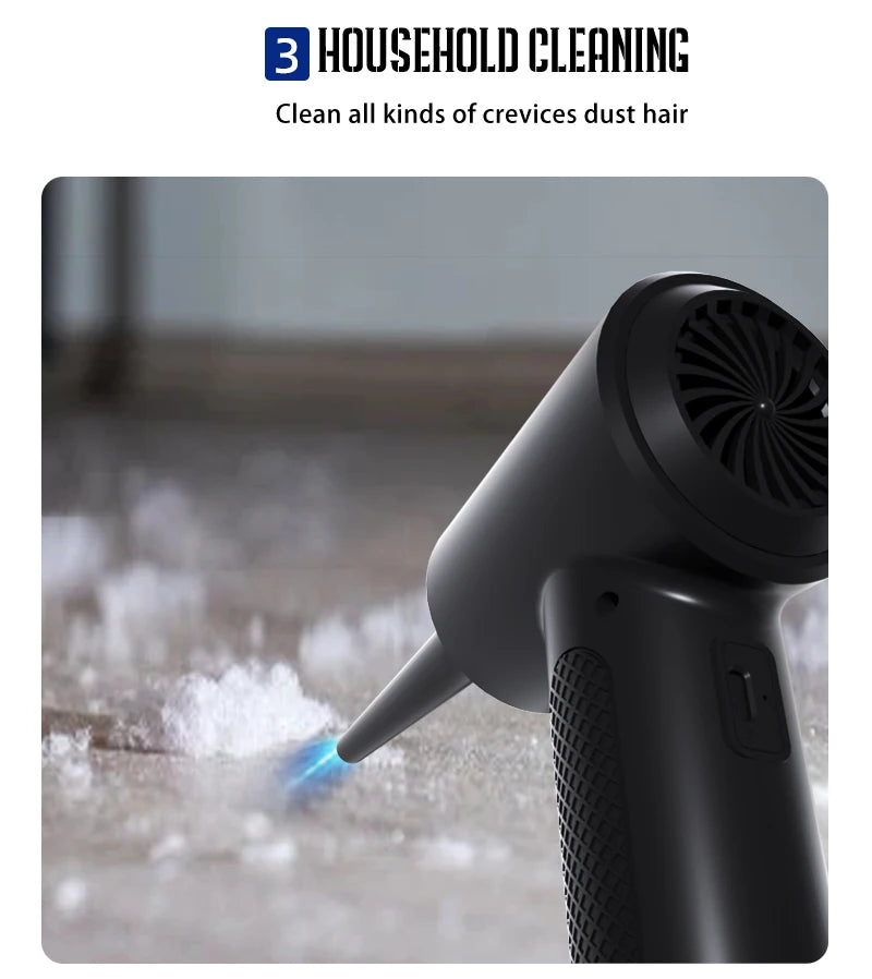 Soplador de Aire Comprimido Inalámbrico 51000RPM con Luz LED