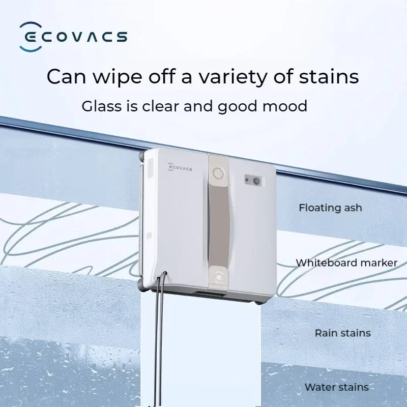 Robot Limpiador de Ventanas ECOVACS Winbot Air Mini — 8000 Pa, Voltaje Universal
