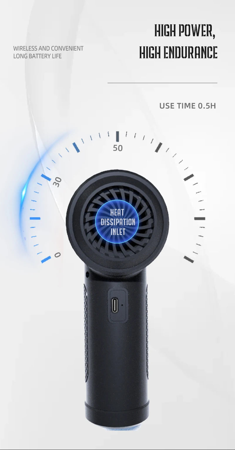 Soplador de Aire Comprimido Inalámbrico 51000RPM con Luz LED